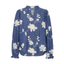 Fransa Long sleeved blouse (mid blue)