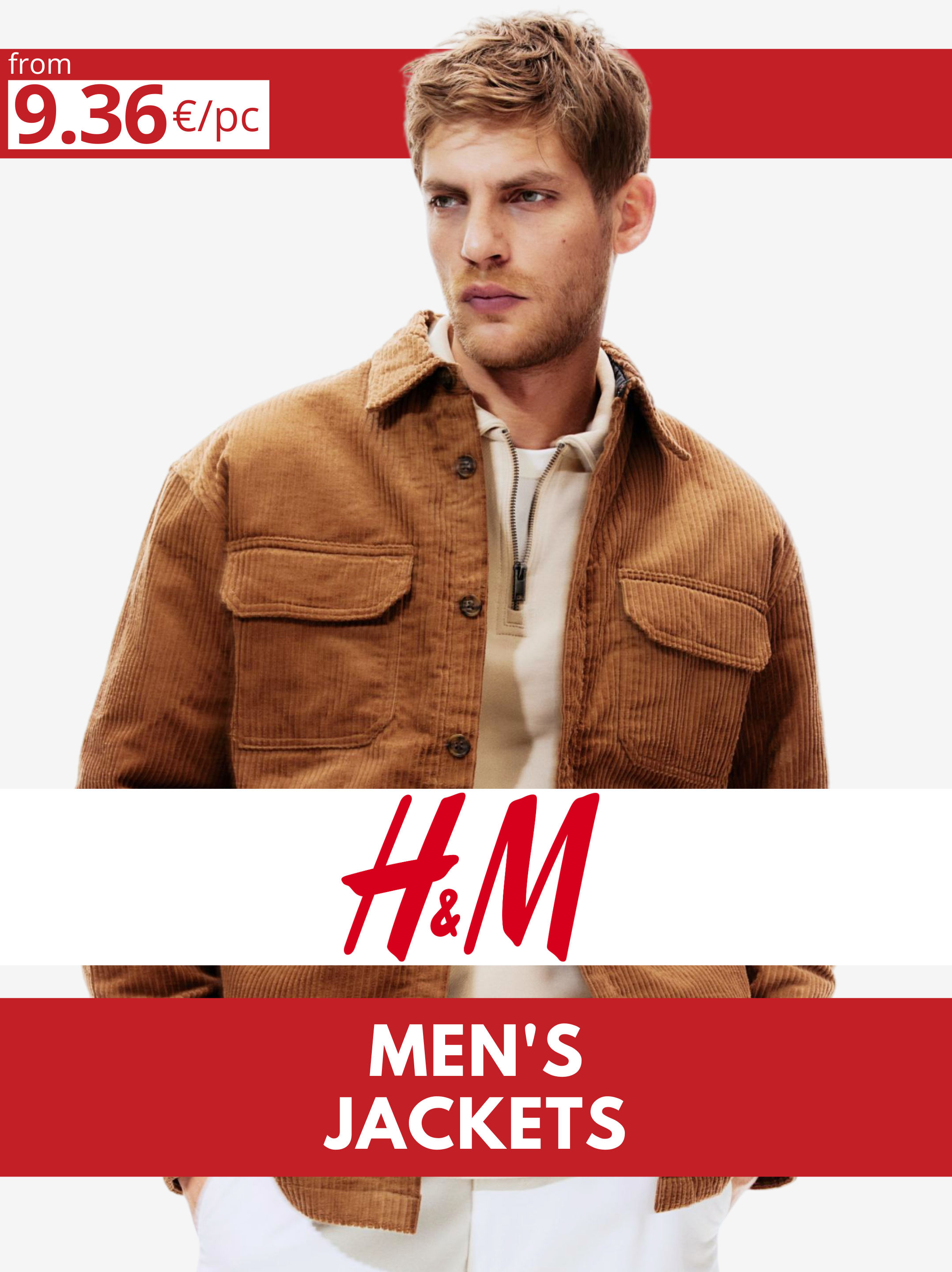 H&M men's jacket lot – Fashionstockb2b - Main Image