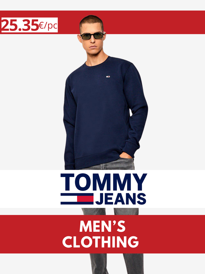 TOMMY JEANS men's crew neck lot