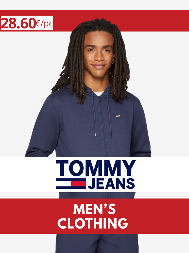 TOMMY JEANS men's zip-thru hoodie lot