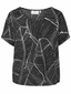 Kaffe Short sleeved blouse (Black white)