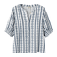 Fransa Long-sleeved blouse (Blue Art)
