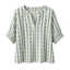 Fransa Long-sleeved blouse (Green Art)