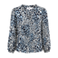 Saint Tropez Long-sleeved blouse (Blue animal)
