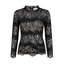 Saint Tropez Long-sleeved blouse (Black)