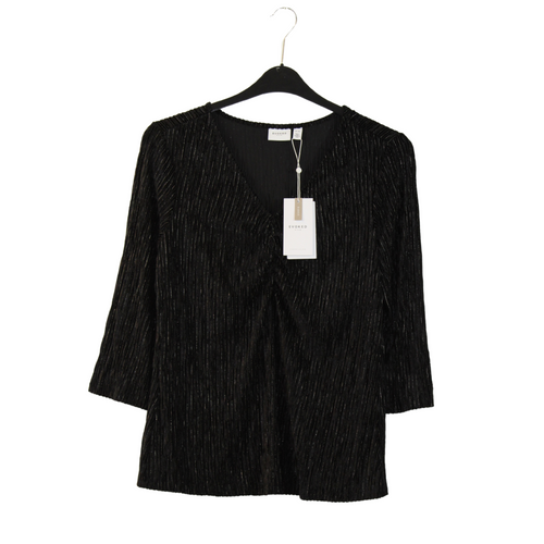 Vila Curvy Long sleeve blouse (Black)