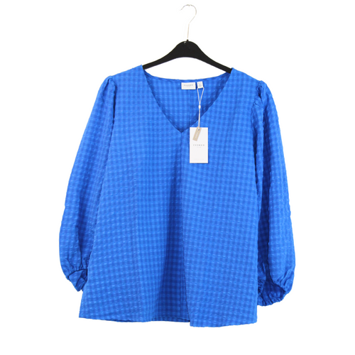 Vila Curvy Long sleeve blouse (Blue)