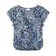 Saint Tropez Short-sleeved blouse (Blue animal)