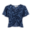 Saint Tropez Short-sleeved blouse (Blue)
