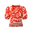 Saint Tropez Short-sleeved blouse (Red)