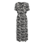 Kaffe Dress (Black white snake)