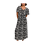 Kaffe Dress (Black white snake)