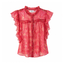 Saint Tropez Short-sleeved blouse (Red)