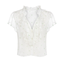 Saint Tropez Short-sleeved blouse (White)