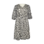 Kaffe Dress (Black white leopard)