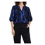 Love & Divine Short-sleeved Blouse (Black Blue)