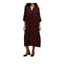 Kaffe Dress (Black red)