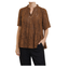 Love & Divine Short-sleeved Blouse (Brown)