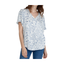 Fransa Short-sleeved blouse (Blue Print)