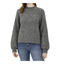 OBJECT Heavy knit cardigan (Medium gray melange)