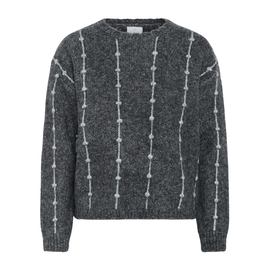 Kaffe Heavy knit (Dark grey melange)
