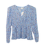 Ichi Long-sleeved blouse (Indigo)