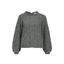 OBJECT Heavy knit cardigan (Medium gray melange)