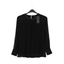 Zero Long-sleeved blouse (black)