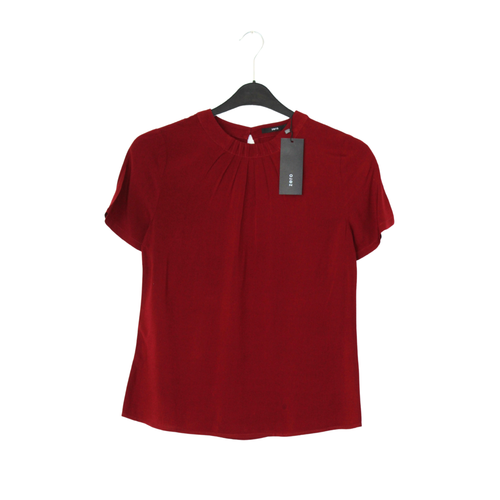 Zero Short sleeve blouse (burgundy)