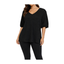 Kaffe Shortsleeved blouse (Black deep)