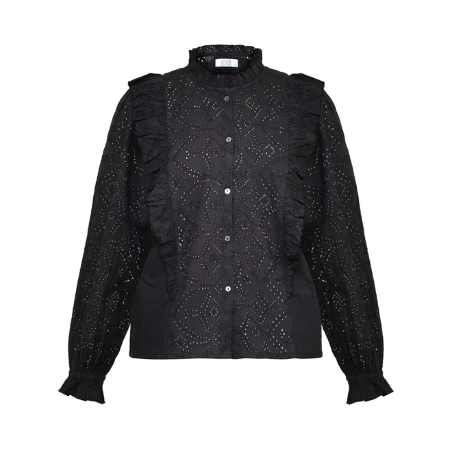 Love & Divine Long sleeve blouse (Black)