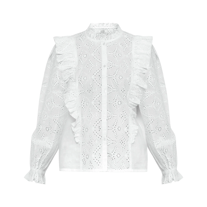 Love & Divine Long sleeve blouse (white)