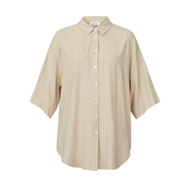 Love & Divine Short sleeve blouse (Beige)