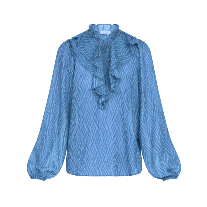 Love & Divine Long sleeve blouse (blue)