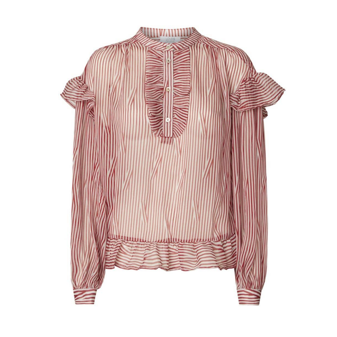 Love & Divine Long sleeve blouse (Red)