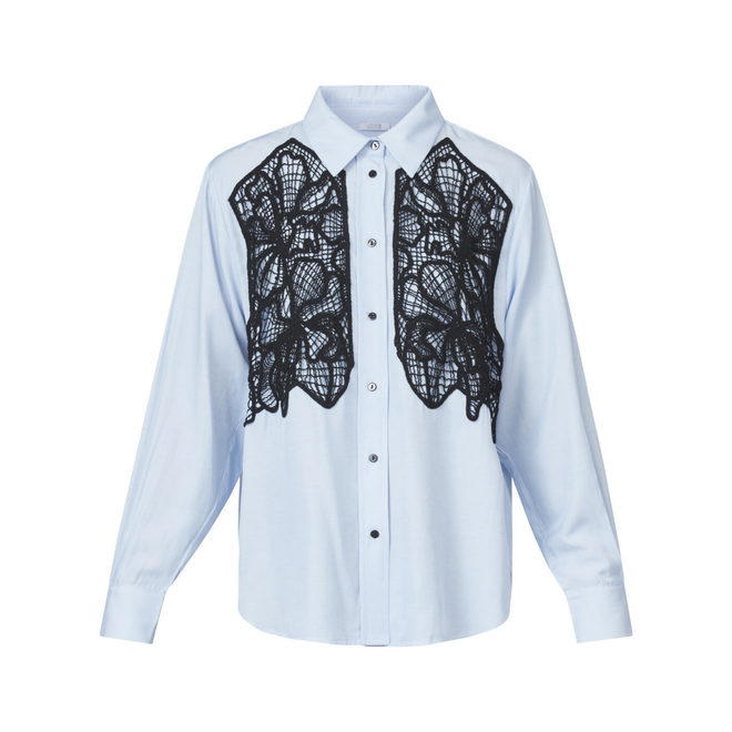 Love & Divine Long sleeve blouse (Blue)