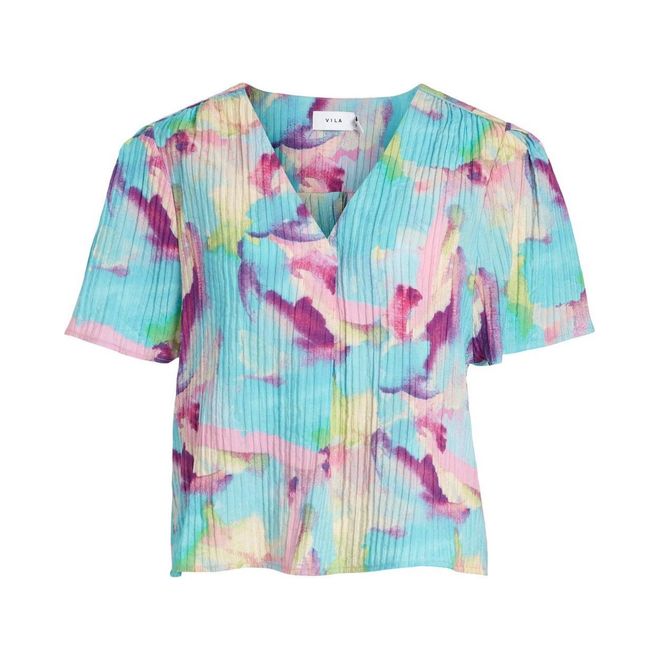 Vila Short sleeve blouse (Multicolor)