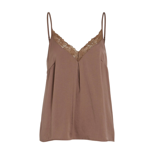 Vila Short sleeve blouse (Brown)