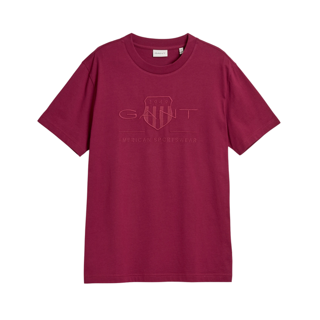 Gant Tshirt (burgundy)