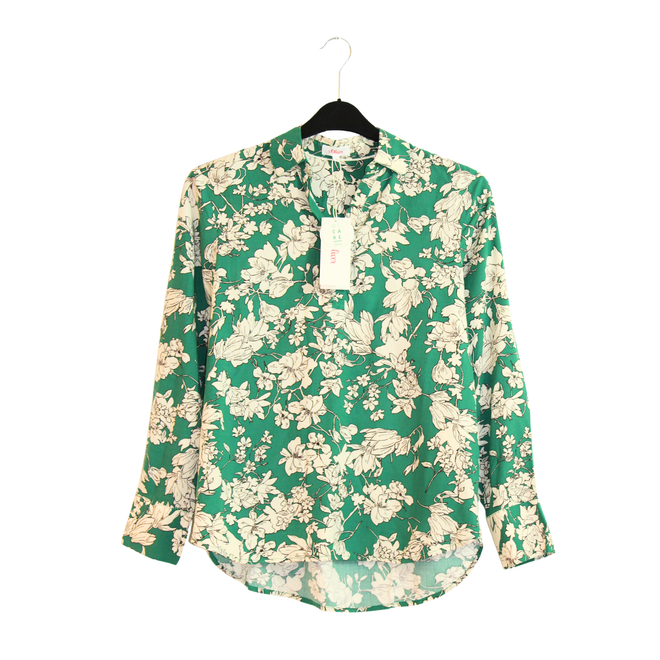 S.Oliver Long sleeve blouse (Green and white)
