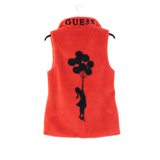 Guess Fur vest (red)