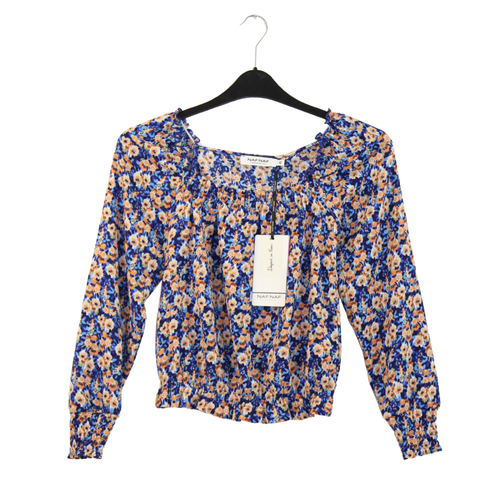 Naf-Naf Long sleeve blouse (Blue Motif)