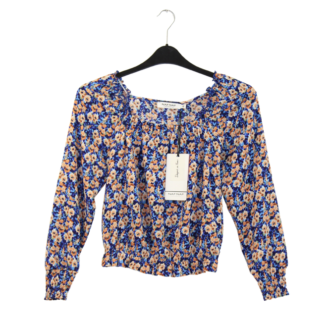 Naf-Naf Long sleeve blouse (Blue Motif)
