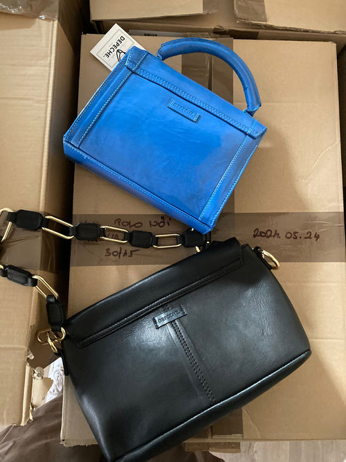 DEPECHE and AURA women's leather bags lot