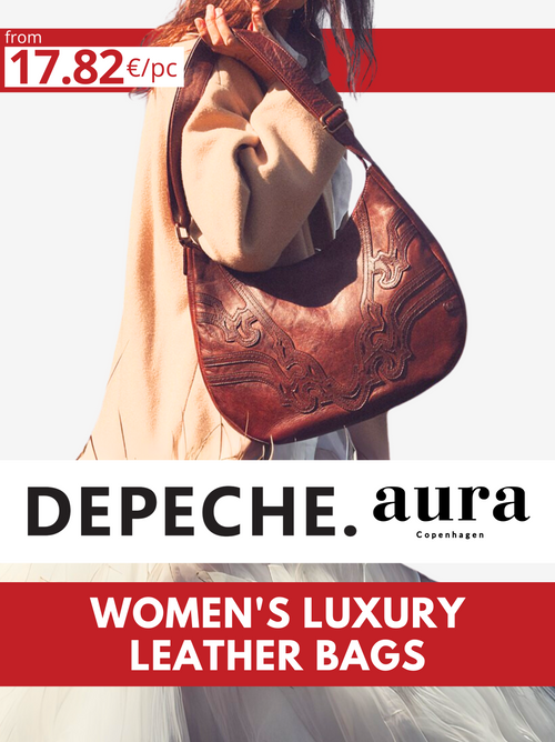 DEPECHE and AURA women's leather bags lot