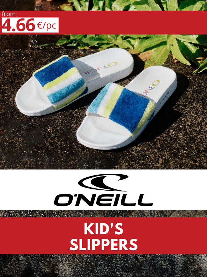 O'NEILL kid's slippers lot