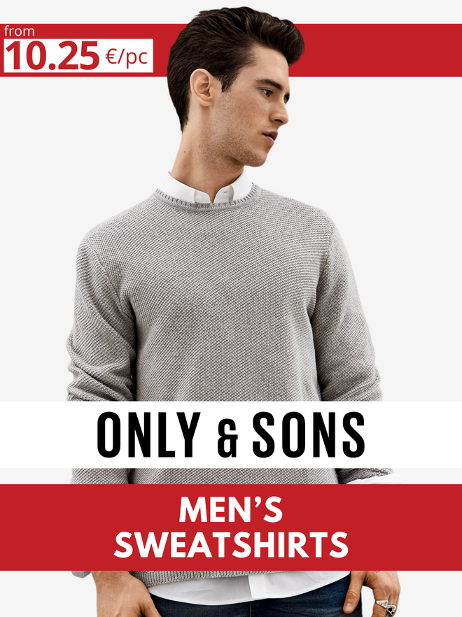 ONLY & SONS men's sweatshirt lot