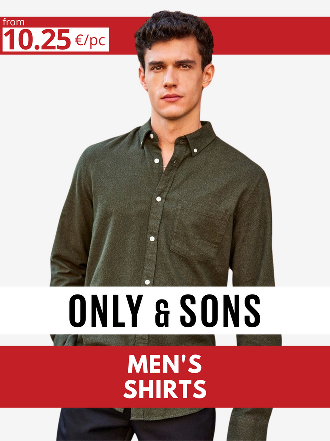ONLY & SONS men's shirt lot - with size range