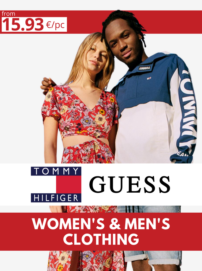 TOMMY HILFIGER & GUESS women's and men's lot