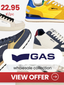 GAS men's and women's shoes lot